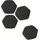 Rocada Sitzhocker 1828-4-1 Kunststoff 45 x 0,45 x 0,45 cm Grau/Schwarz