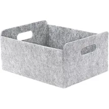 Testrut axentia Filzkorb, grau, ca. 30,5 x 15 x 26 cm