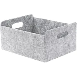 Testrut axentia Filzkorb, grau, ca. 30,5 x 15 x 26 cm