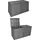 Aufbewahrungsbox 155 x 66 x 80 cm 750-tlg. grau