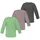 Normani Shirt Taupo anthrazit | grünmeliert / altrosa / offwhite 62/68