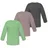 Normani Shirt Taupo anthrazit | grünmeliert / altrosa / offwhite 62/68
