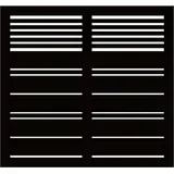 Plus Sichtschutzzaun Element Silence 120 x 110 cm schwarz grundiert