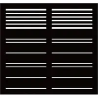 Plus Sichtschutzzaun Element Silence 120 x 110 cm schwarz grundiert