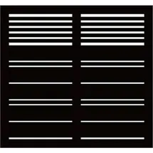 Plus Sichtschutzzaun Element Silence 120 x 110 cm schwarz grundiert