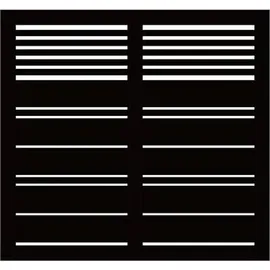 Plus Sichtschutzzaun Element Silence 120 x 110 cm schwarz grundiert