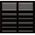 Plus Sichtschutzzaun Element Silence 120 x 110 cm schwarz grundiert