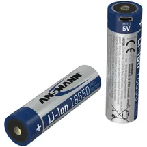 Ansmann Li-Ion 18650 2600mAh 3,6V Micro-USB Buchse 1307-0002