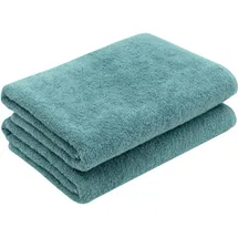 ZOLLNER Duschtuchset 70 x 140 cm petrol 2 St.