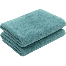 ZOLLNER Duschtuchset 70 x 140 cm petrol 2 St.