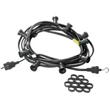 SPICELITE Illu Party Lichterkette 10 m spritzwassergeschützt Schwarz