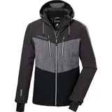 KILLTEC Herren Skijacke/Funktionsjacke mit abzippbarer Kapuze und Schneefang KSW 45 MN SKI JCKT, dunkelanthra, XXL