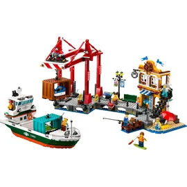 LEGO City Hafen mit Frachtschiff