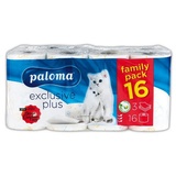 PALOMA Toilettenpapier 4x Paloma Toilettenpapier 16 Rollen 150 Blatt 3-lagig WC Klopapier