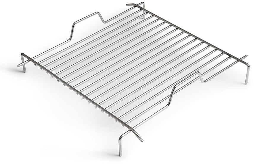 Grillrost für Cube höfats silber, Designer Thomas Kaiser, Christian Wassermann, 10x41x41 cm