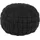 Beliani Pouf Samtstoff 45 x 35 x 45 cm Schwarz