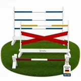 hoofly Hobby Horse Hindernisse Set – 2 Steilsprünge & 1 Cavaletti/Hindernisse Hobby Horsing Zubehör & Hürden Kinder/Sprünge zum Spielen & Trainieren/Steckenpferd Parcours & Geschenk Kinder