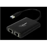 Allnet USB 3.0 Typ-A Netzwerk Adapter 2x + 1x USB 3.0 Hub ALL-NC-2G-102-USB-A ALLTRAVEL*