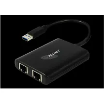 Allnet USB 3.0 Typ-A Netzwerk Adapter 2x + 1x USB 3.0 Hub ALL-NC-2G-102-USB-A ALLTRAVEL*