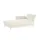 Nehl Liege Easy Flachgewebe 220 x 80 x 96 cm Creme mit Kopfteil