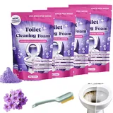 Toilet Cleaning Foam, Schäumender WC-Reiniger Extra Stark, Toilettenschaum Pulver für Mühelos Saubere Abflüsse, Rohrreiniger und Toilet Cleaner (4PC)