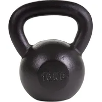 Sport-Thieme Kettlebell pulverbeschichtet Gewichtheben Unisex Schwarz SCHWARZ 16kg