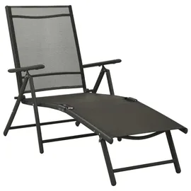 vidaXL Garten-Lounge-Set 3-tlg. schwarz
