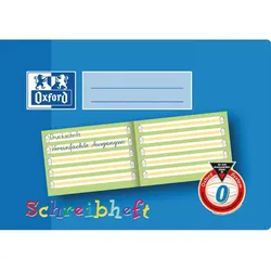 Oxford Schreibheft, DIN A5 quer, Lineatur: 0