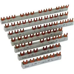 1St. Eaton 215645 Euro-Vario-Sammelschiene, Ie = 63 A, EVG-3PHAS/9MODUL EVG-3PHA...