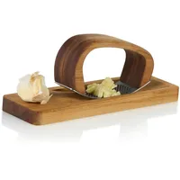 AdHoc GC01 innovative Knoblauchpresse mit Schneidbrett RoccaAlio | edles