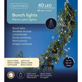 Kaemingk Micro LED Bündel Lichterkette mit 40 Lichter warmweiß 65 cm