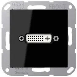 Jung MAA1193SW DVI, MultimediaAnschlussystem DVI, Serie A, schwarz