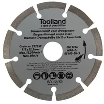 Toolland Diamant-trennscheiben-set Sägeblatt 150 mm 2-tlg