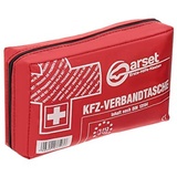 Carset KFZ-Verbandtasche DIN 13164 - Verbandskasten Auto - Erste Hilfe Kasten Auto - Erste Hilfe Set Auto - Motorrad - Boot - Fahrrad - Rot -Wasserdicht - Verbandstasche (1 Stück)