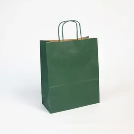 Clairefontaine Packung mit 25 Tüten aus Kraftpapier, robust und praktisch, 110g, 22x10x27cm, 1 Pack, Grün