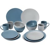 XXXLutz Van Well Kombiservice Leif, Keramik, 16-teilig, 350 ml, 24.9x35.3x29.8 cm, Essen & Trinken, Geschirr, Geschirr-Sets, Kombiservice