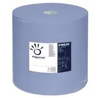 PAPERNET Putztuchrolle 3-lagig blau 360 m 37,3x36 cm, 1000 Blatt