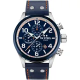 TW Steel Herren Analog Quarz Uhr mit Leer Armband VS90