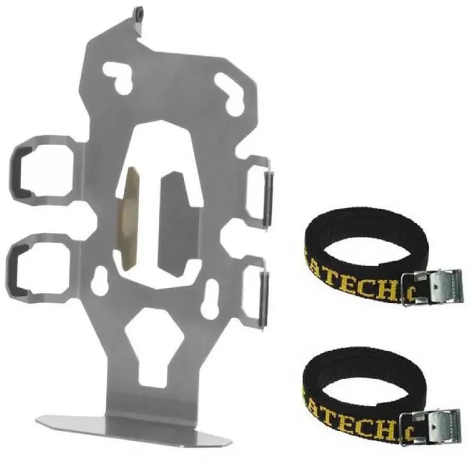 Touratech Zega Pro2 Doppel-flaschenhalter - Silver - One Size