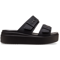 Crocs Brooklyn Low Wedge Sandalen, Black, 38/39 EU