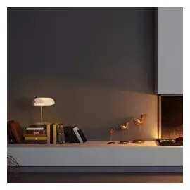 Relaxdays Bankerlampe Weiß