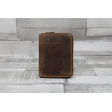 GREENBURRY Geldbörse Vintage RV-Kombibörse Sattelbraun Braun Herren