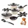 STONELINE Kochgeschirr-Set 15-tlg. 18 cm rund + 20 cm rund + 24 cm rund