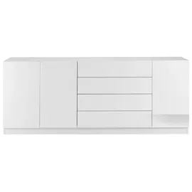 borchardt Möbel Vaasa 190 x 79 x 35 cm Weiß matt / Weiß hochglanz