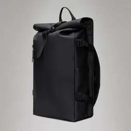 Rains Rolltop Rucksack Large Schwarz