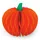 Legami Waschbare Halloween Dekoration aus Wabenpapier Durchmesser 28 cm Orange