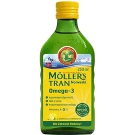 Mollers Tran Omega-3 600 IU with Vitamin D3 Zitrone 250 ml