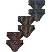 LE JOGGER Slip blau / gelb / grau / rot S 6er Pack
