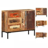 vidaXL Sideboard 88x30x73 cm Altholz Massiv