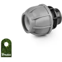 Bradas Rohrverbinder für PE-Rohre 32mm mit Innengewinde 3/4"